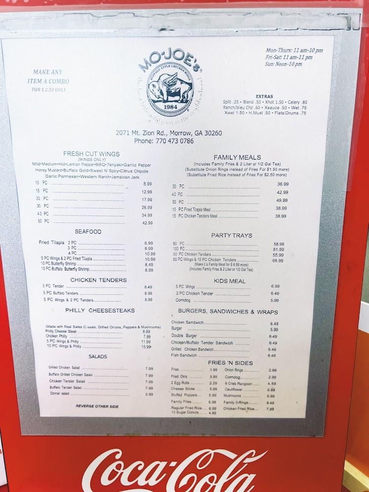 Mo-Joe's Menu image 1
