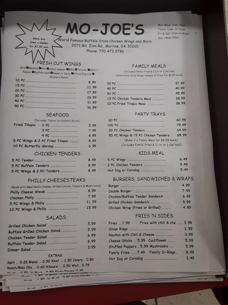 Mo-Joe's Menu image 4